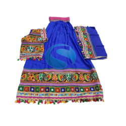 Gujarati Dandiya Blue Lehenga-30597